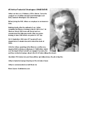 A preview of a PDF biography for Etherington, Arthur Frederick